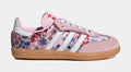 Liberty London Samba OG Comfort Closure Elastic Lace Preschool Lifestyle Shoes (Clear Pink/Cloud White/Gum)