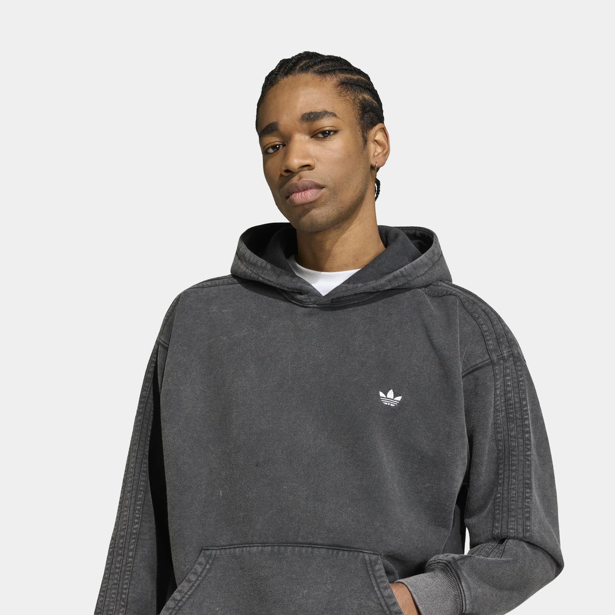 Essentials Flawed Clover Loose Mens Hoodie (Black)