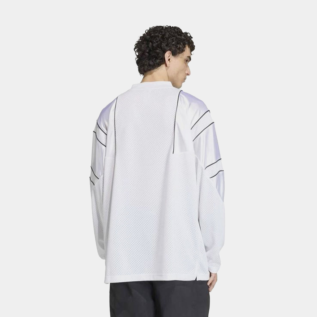 Long Sleeve Mens Jersey (White/Black)