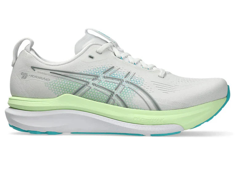 ASICS Men's GEL-KAYANO 33 - WHITE/ENERGY AQUA