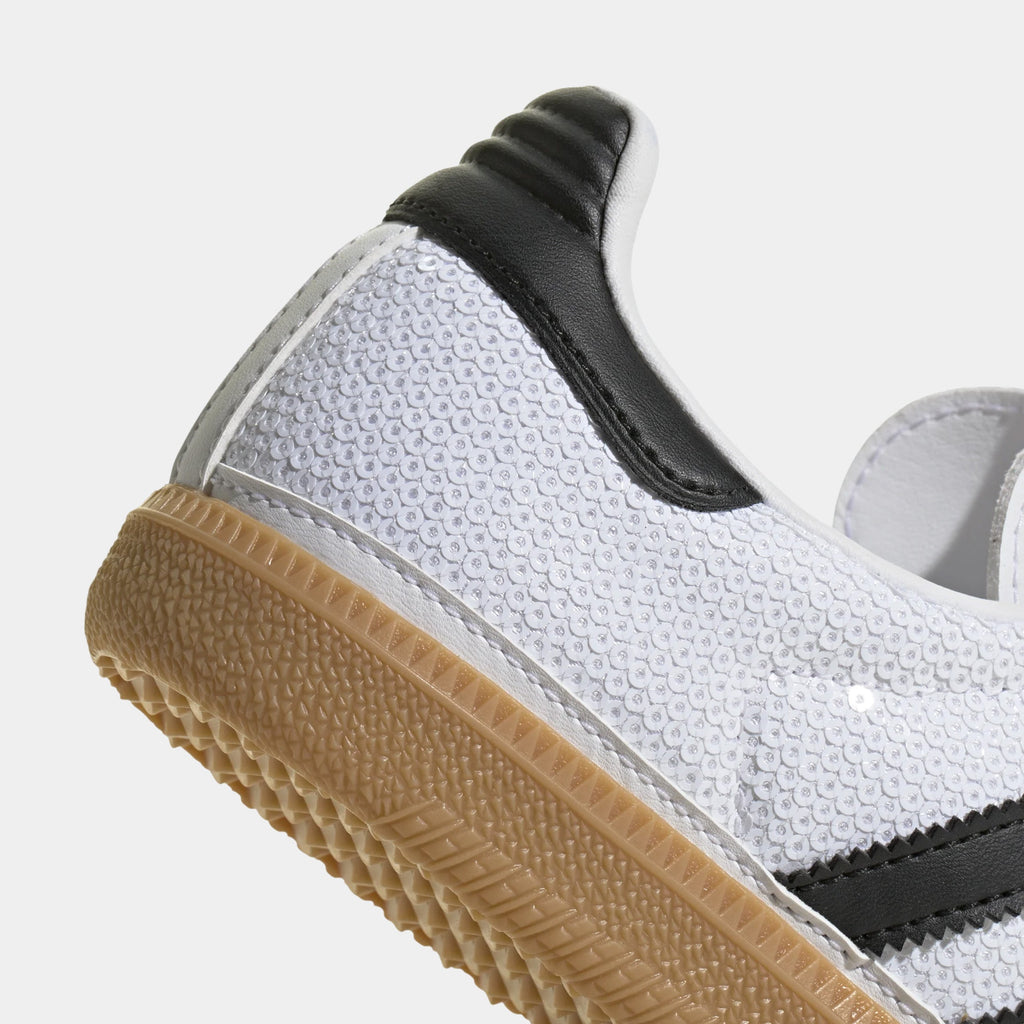 Samba OG Sequin Grade School Lifestyle Shoes (Cloud White/Core Black/Grey One)