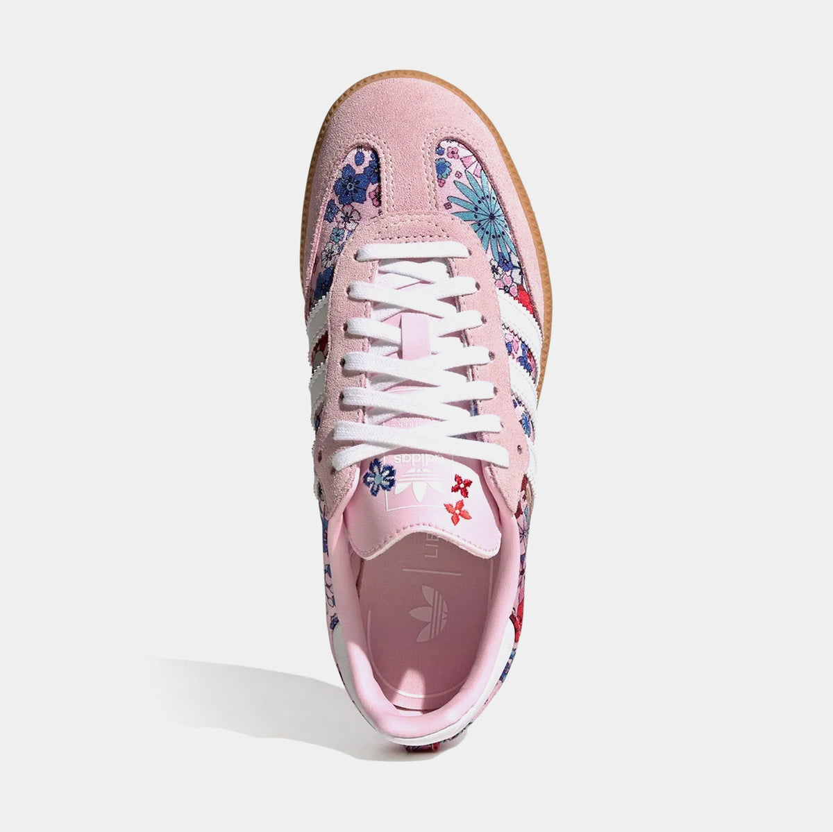 Samba OG Liberty London Clear Pink Floral Grade School Lifestyle Shoes (Clear Pink/White/Gum 3)