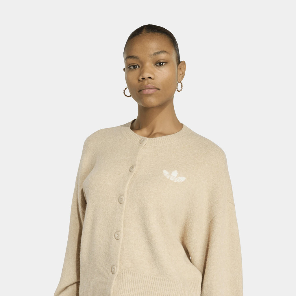 Essentials Knit Womens Cardigan (Khaki Three)