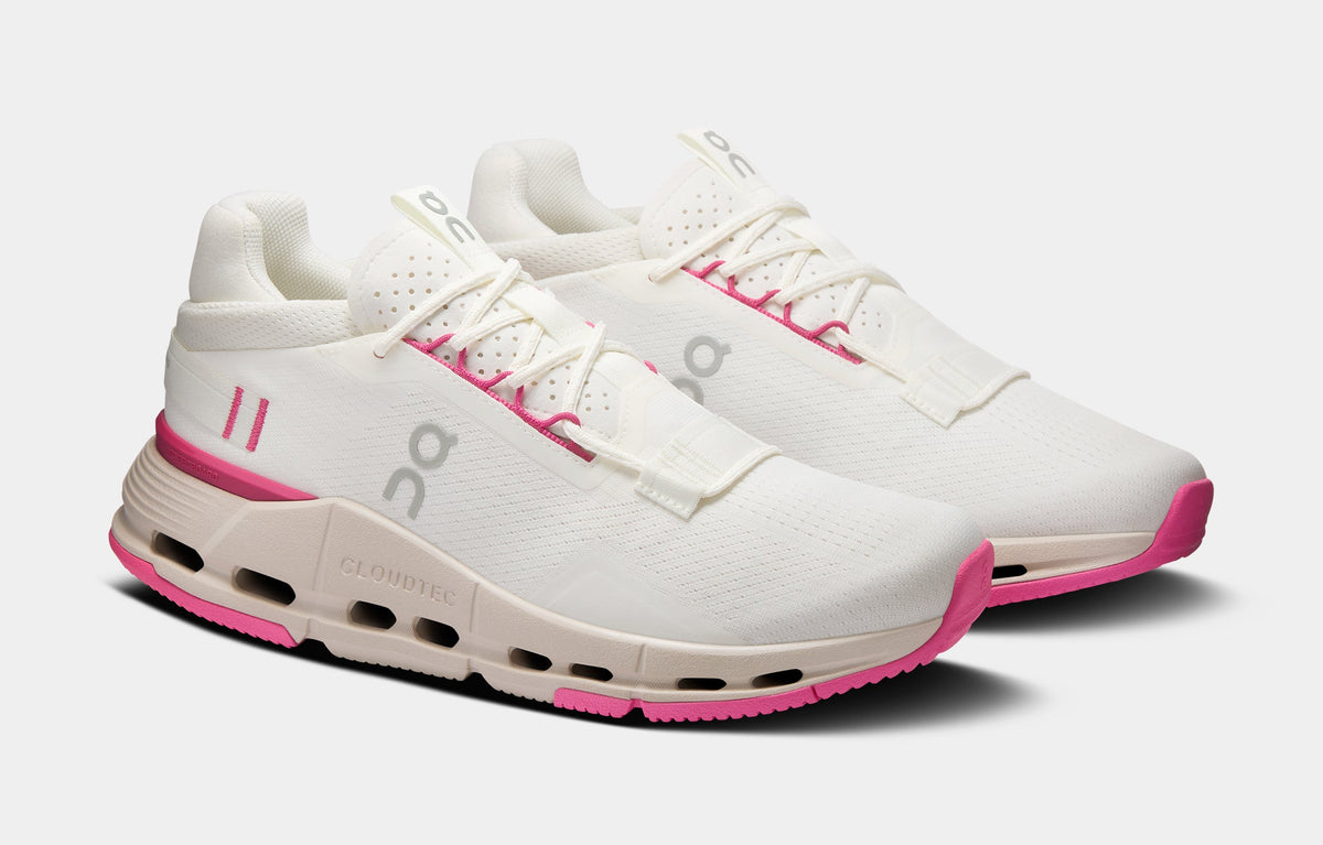 Cloudnova 2 Womens Running Shoes (Beige/Pink)
