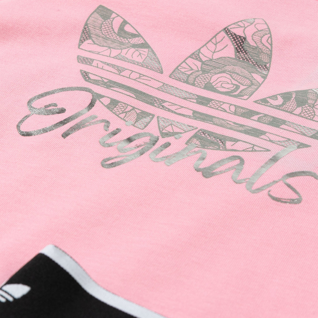 Raglan Tee Bubble Skort Preschool Set (Pink/Black)