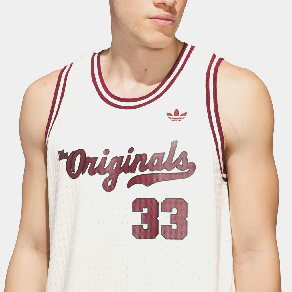 Originals Basketball Mens Jersey (Biege/Red)