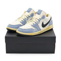 FN7670-493 Nike Air Jordan 1 Low SE World Make Japan Sashiko Denim Ivory (Men's)