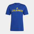 Fifa World Cup 2022 Colombia Mens Short Sleeve Shirt (Blue)