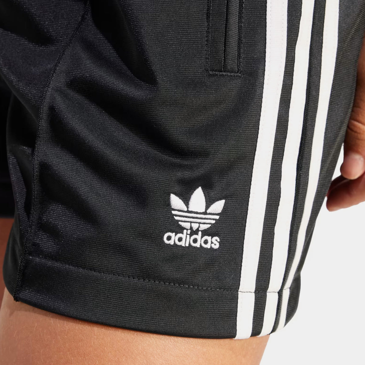 Firebird Track Womens Shorts (Black/White)