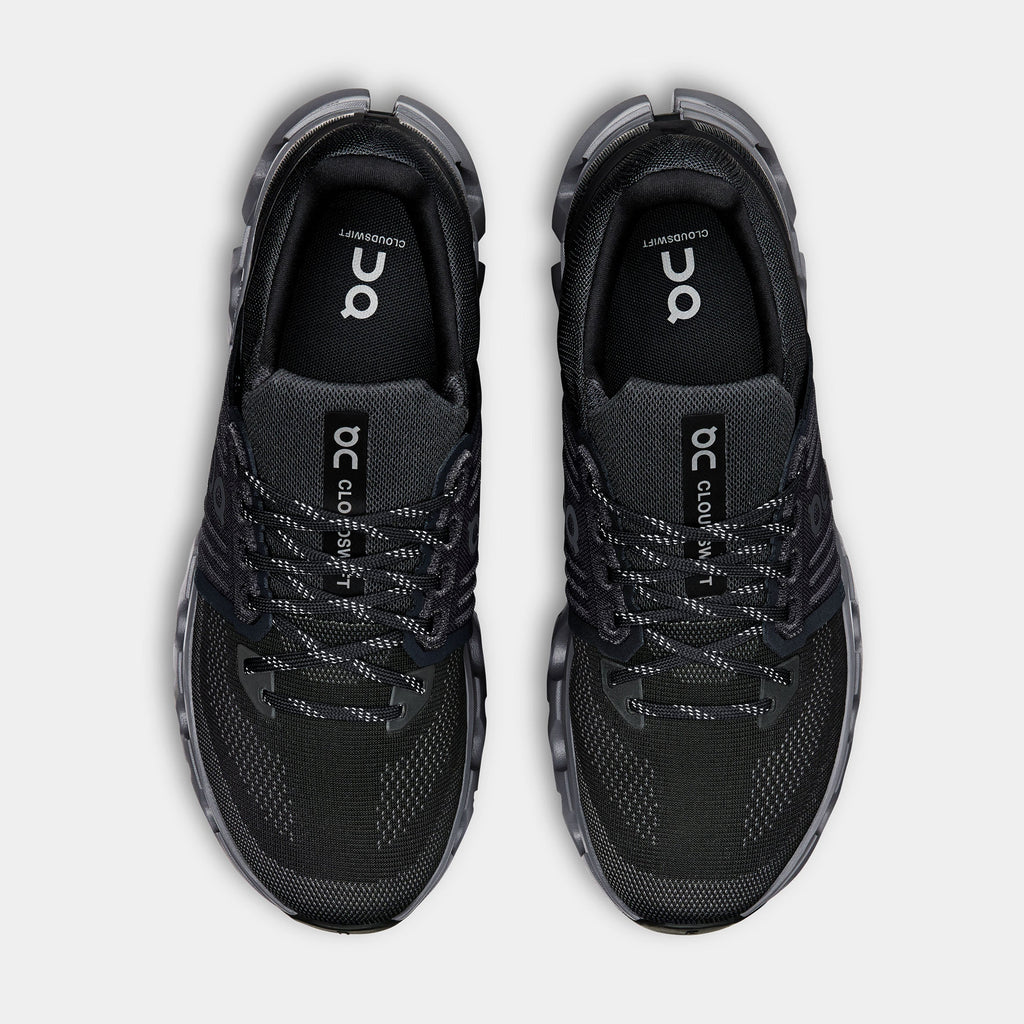 Cloudswift 4 AD Mens Running Shoes (Black/Rock)