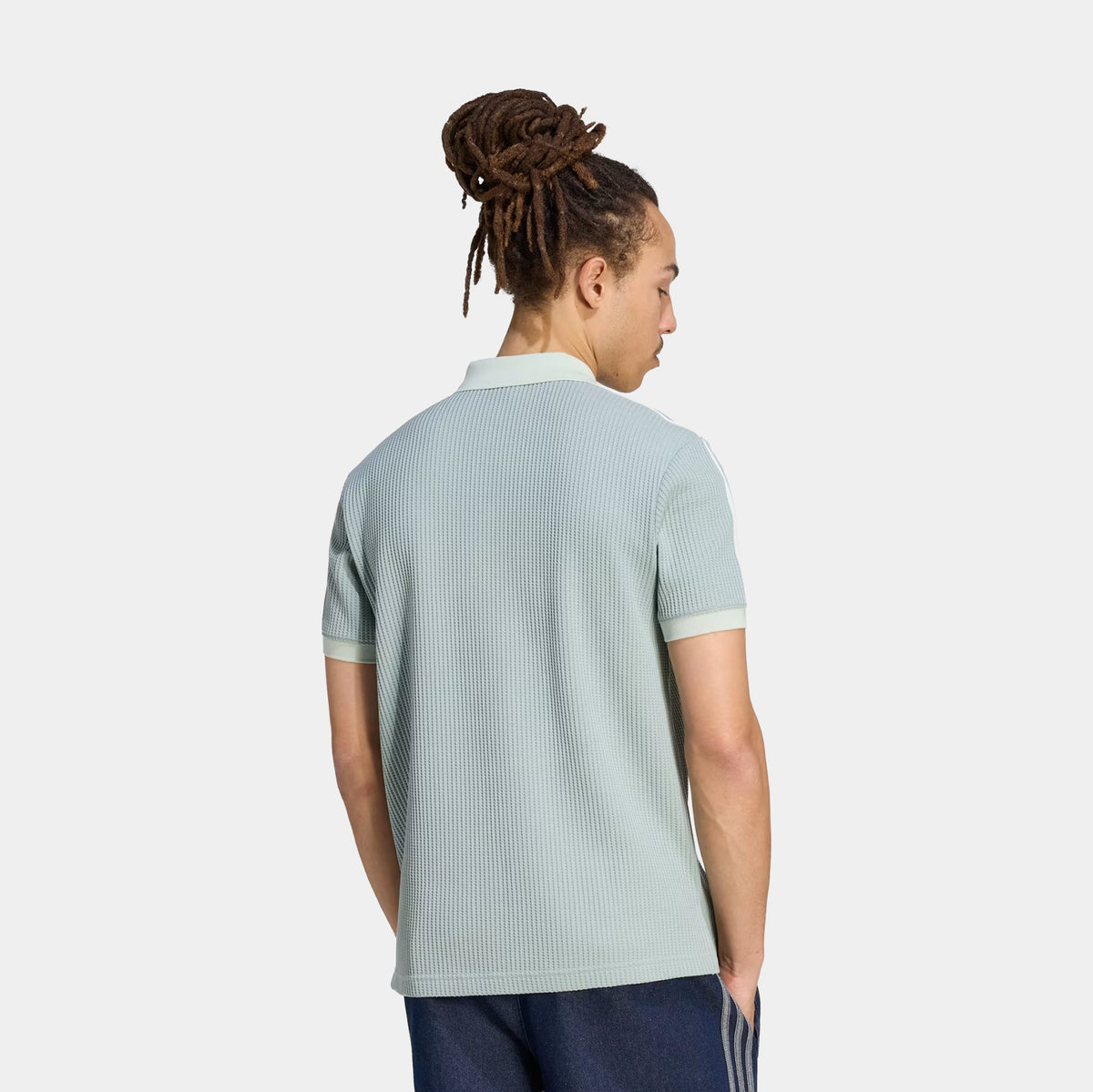 Originals Summer Glow Polo Waffle Knit Mens Short Sleeve Shirt (Wonder Sage)