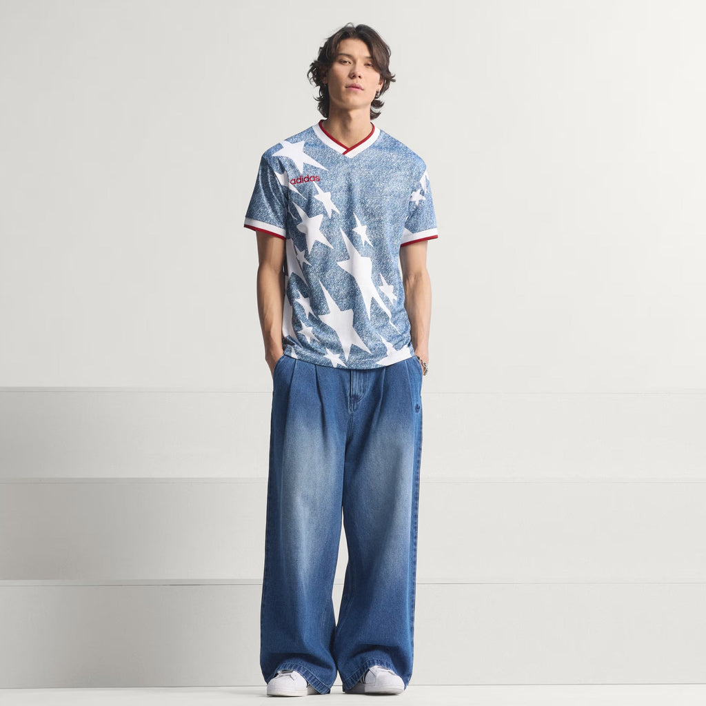 Denim Star Graphic Mens Jersey (Blue/White)