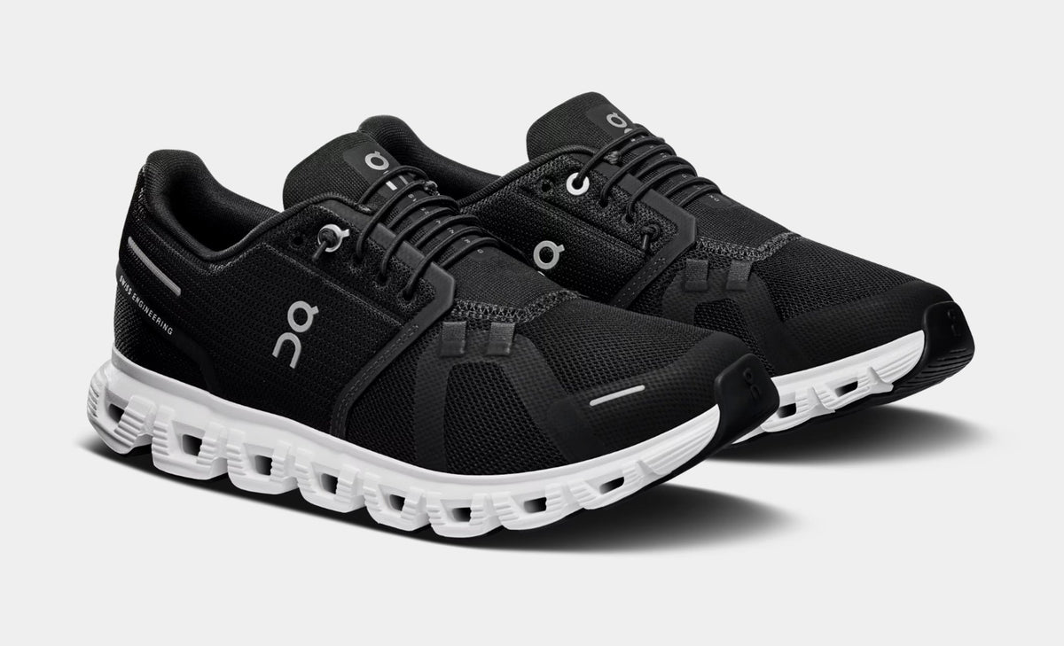 Cloud 6 Womens Running Shoes (Black/White)