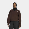 Essentials Knit V Neck Long Sleeve Womens Sweatshirt (Aurora Coffee)