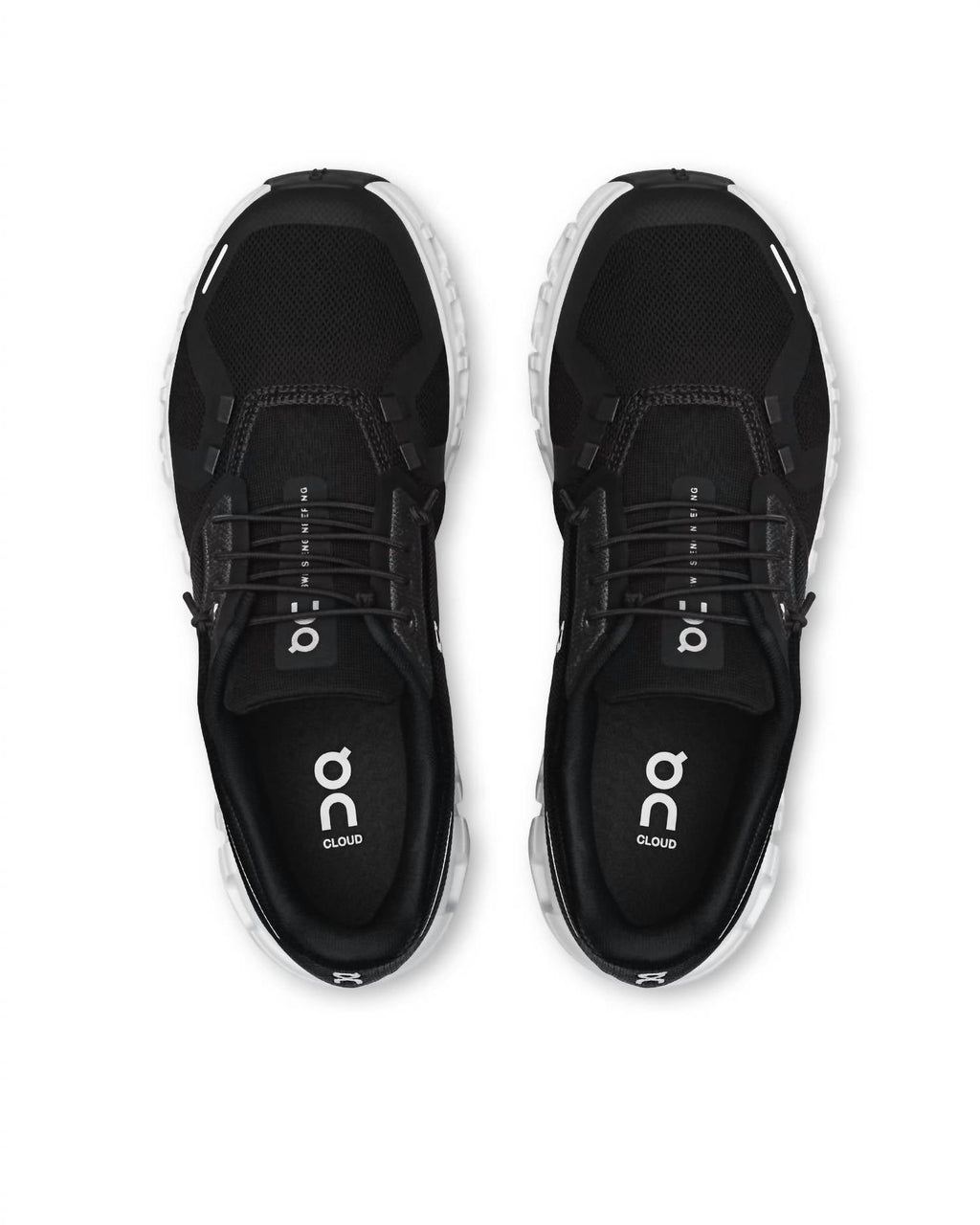 Women's Cloud 6 Running Shoe In Black/ White