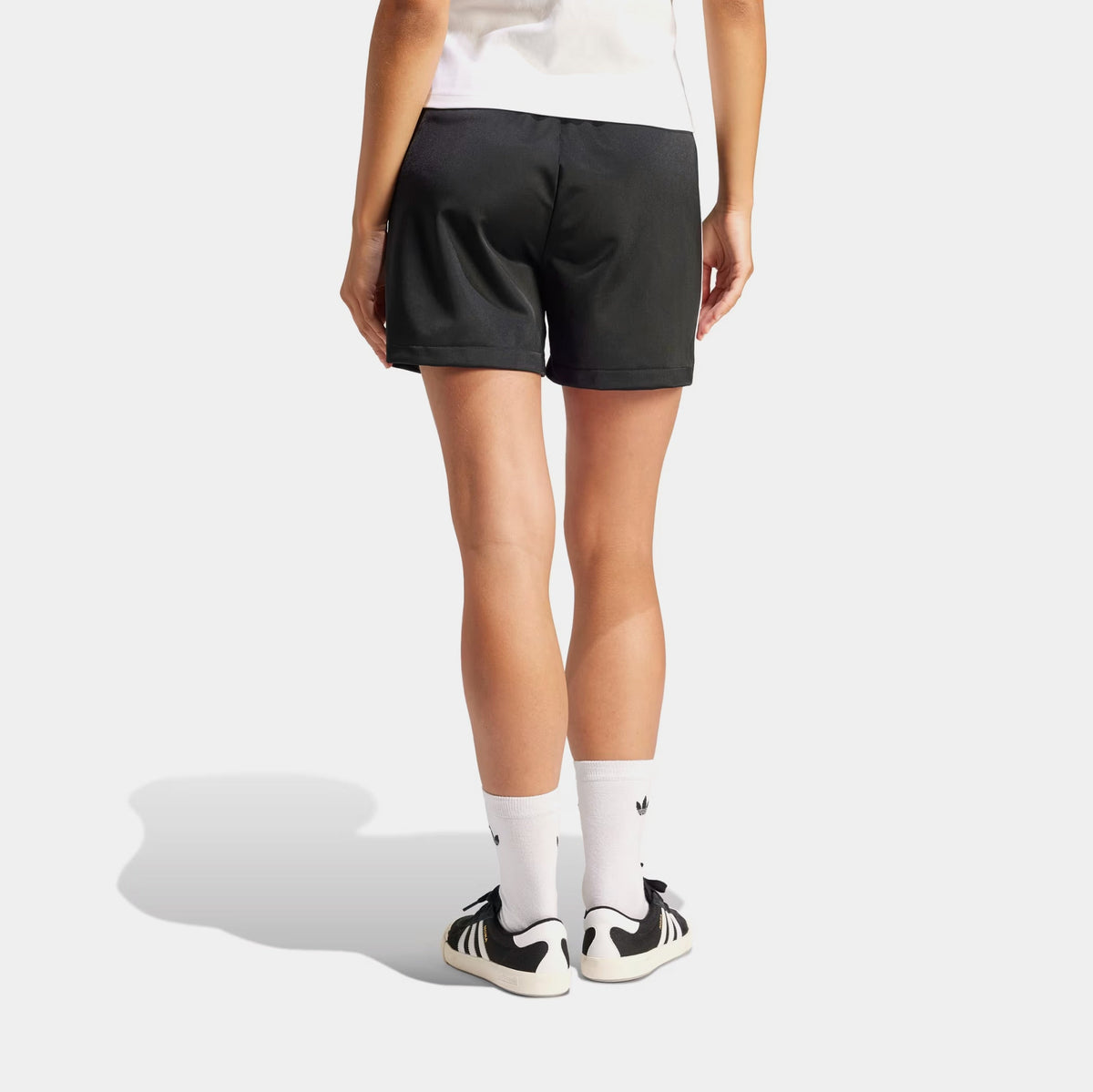 Firebird Track Womens Shorts (Black/White)