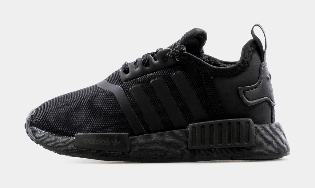 NMD R1 Infant Toddler Running Shoe (Black)