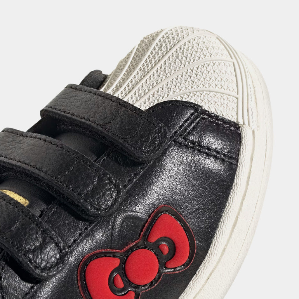 Hello Kitty Superstar Preschool Lifestyle Shoes (Black/White/Red)