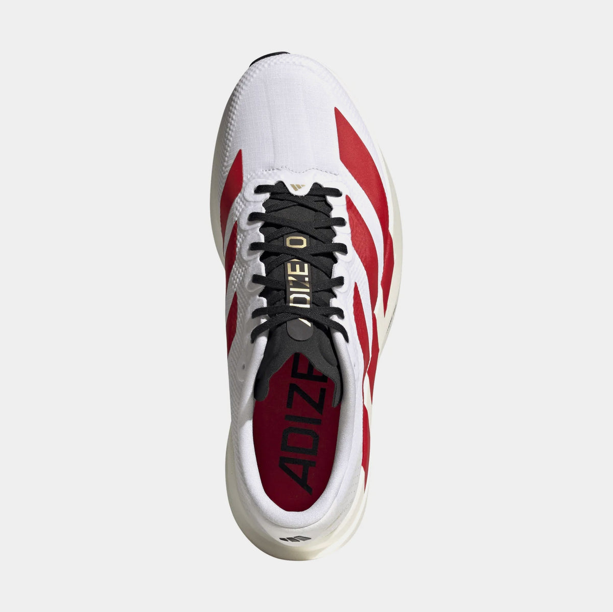 Adizero Evo SL Mens Running Shoes (Cloud White/Team Collegiate Red/Core Black)