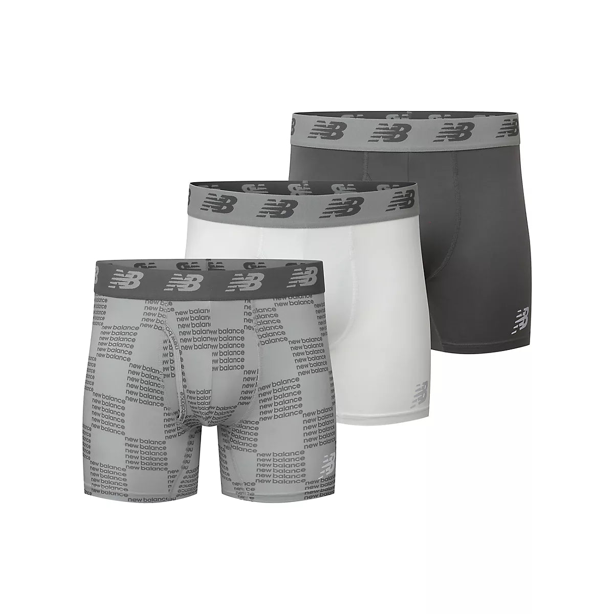 Men's Mens Premium 6 Inch Boxer Brief with Fly 3 Pack