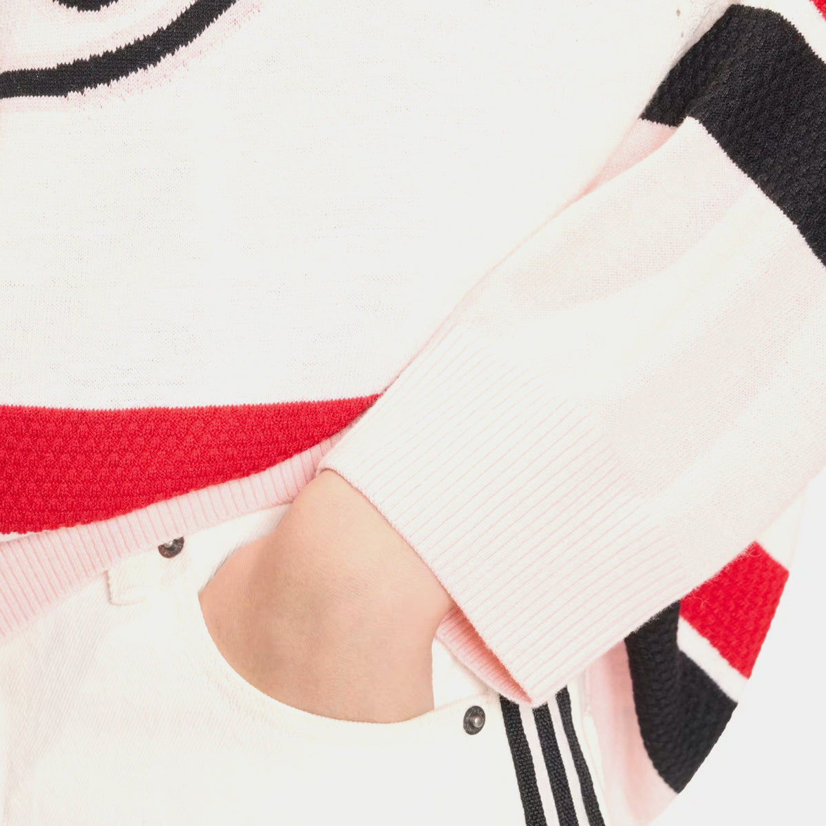 Originals OS Sport Womens Long Sleeve Jersey (White/Sandy Pink/Better Scarlet)
