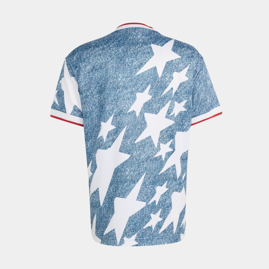 Denim Star Graphic Mens Jersey (Blue/White)