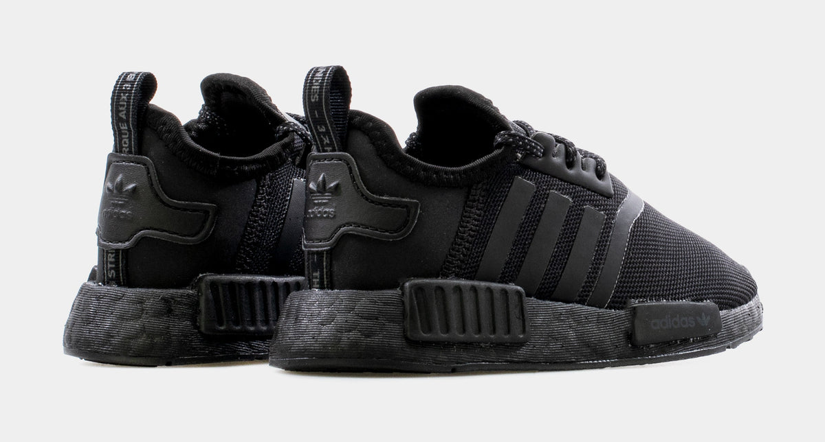 NMD R1 Infant Toddler Running Shoe (Black)