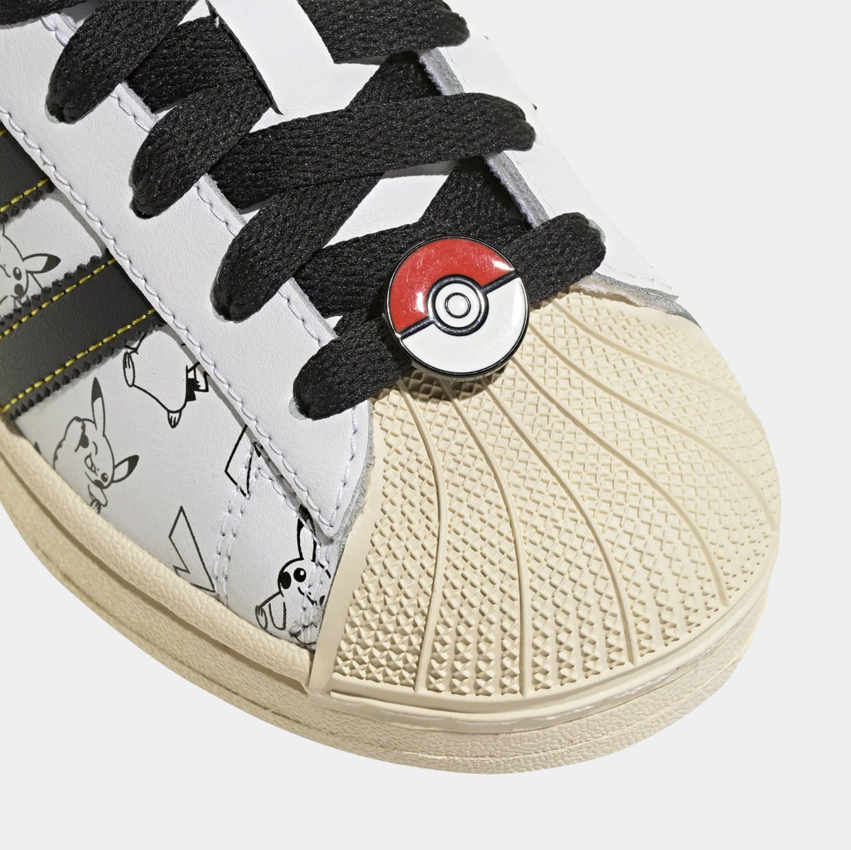 Pokemon x Adidas Superstar II Grade School Lifestyle Shoes (Cloud White/Core Black/Gold Metallic)
