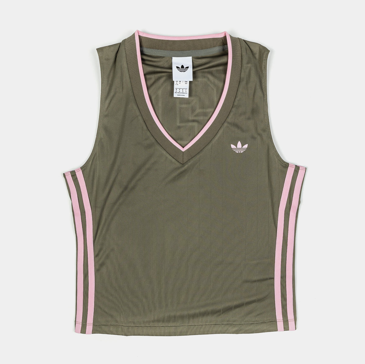 Soccer Summer V Neck Tank Womens Short Sleeve (Olive/Pink)