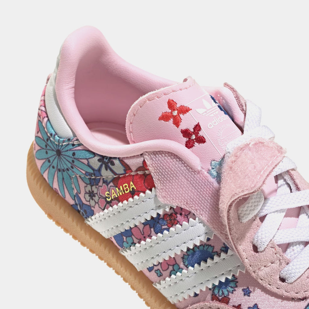 Liberty London Samb OG Comfort Closure Elastic Laces Infant Toddler Lifestyle Shoes (Clear Pink/Cloud White/Gum)