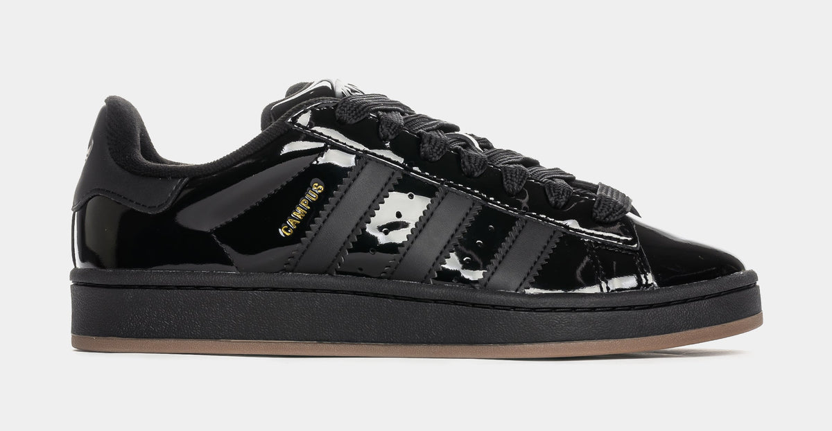 Campus 00s Patent Leather Mens Lifestyle Shoes (Core Black/Core Black)
