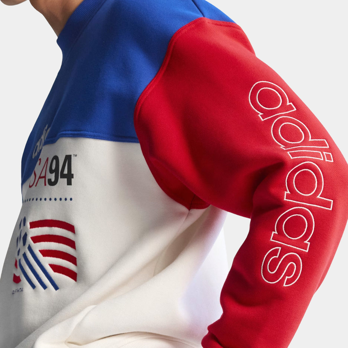 USA 94 Graphic Crew Mens Sweatshirt (Royal Blue/Cloud White)