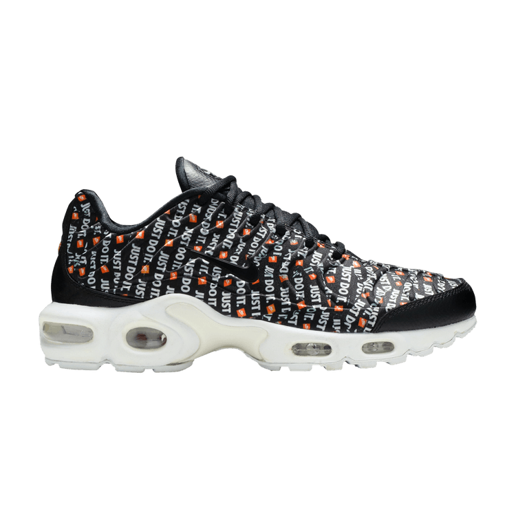 Nike Wmns Air Max Plus 'Just Do It' — Black/Black-White-Total Orange