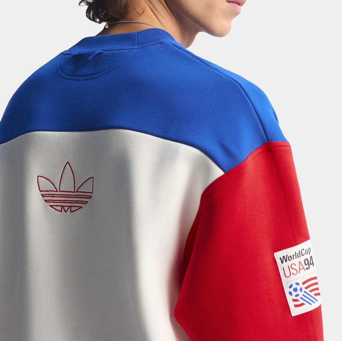 USA 94 Graphic Crew Mens Sweatshirt (Royal Blue/Cloud White)