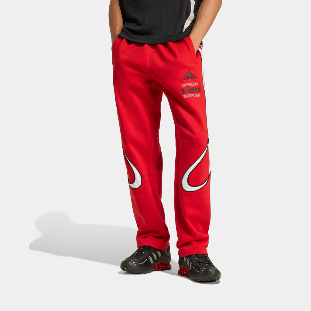Teamgeist Graphic Fleece Mens Pants (Better Scarlet/White)