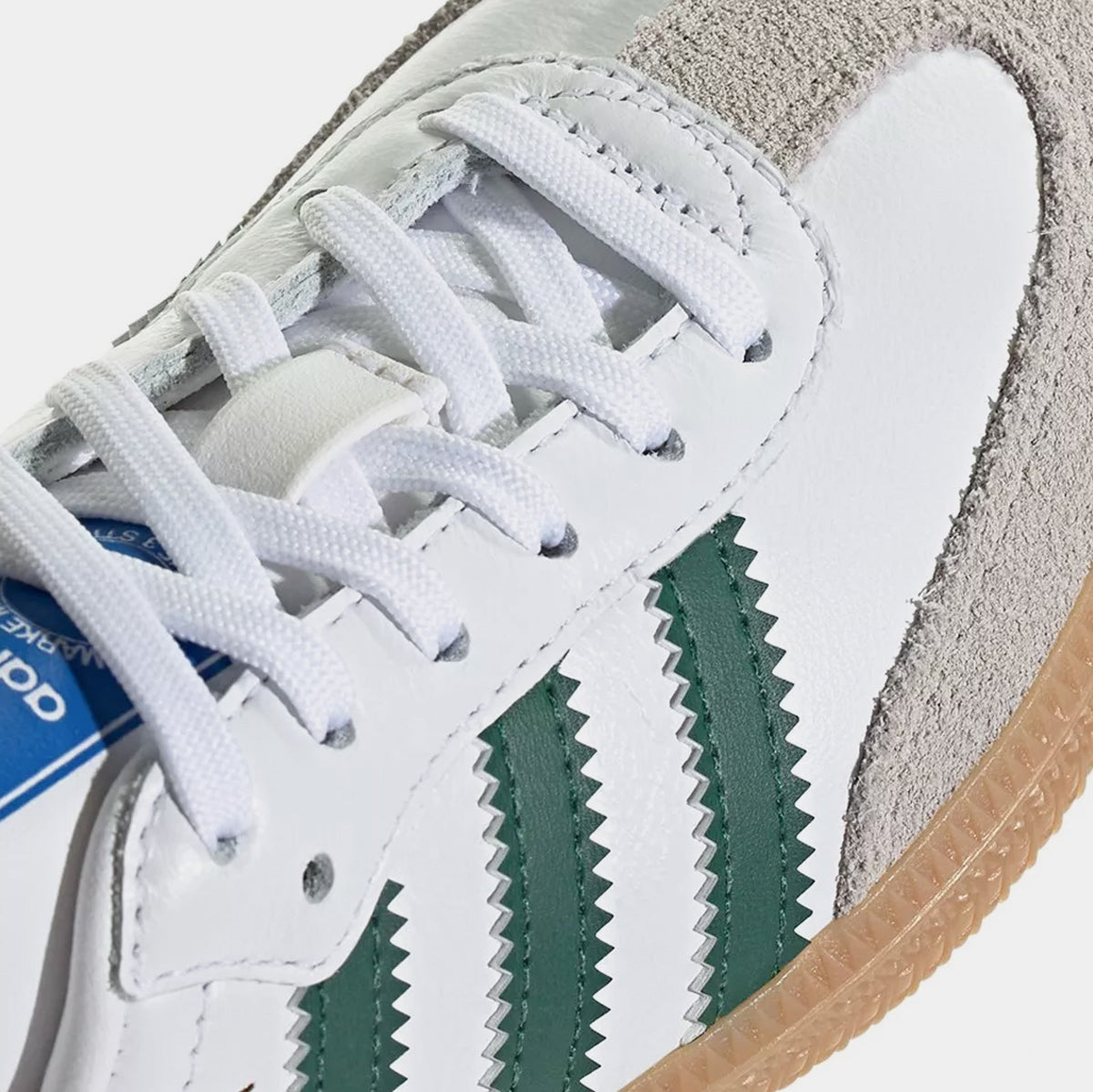 Samba OG Preschool Lifestyle Shoes (Cloud White/Collegiate Green/Gum)