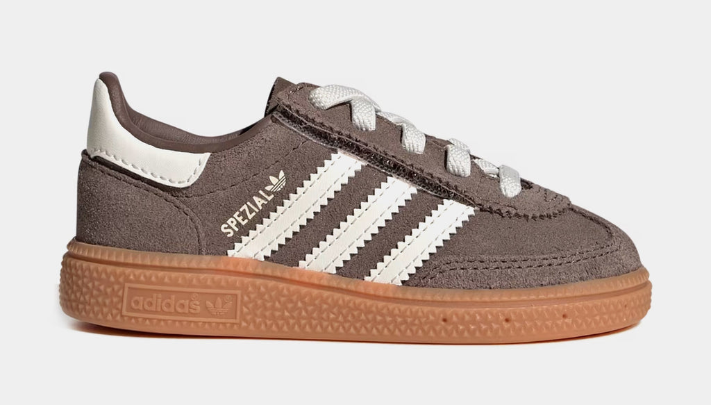 Handball Spezial Comfort Closure Elastic Lace Infant Toddler Lifestyle Shoes (Earth Strata/Off White/Gum)