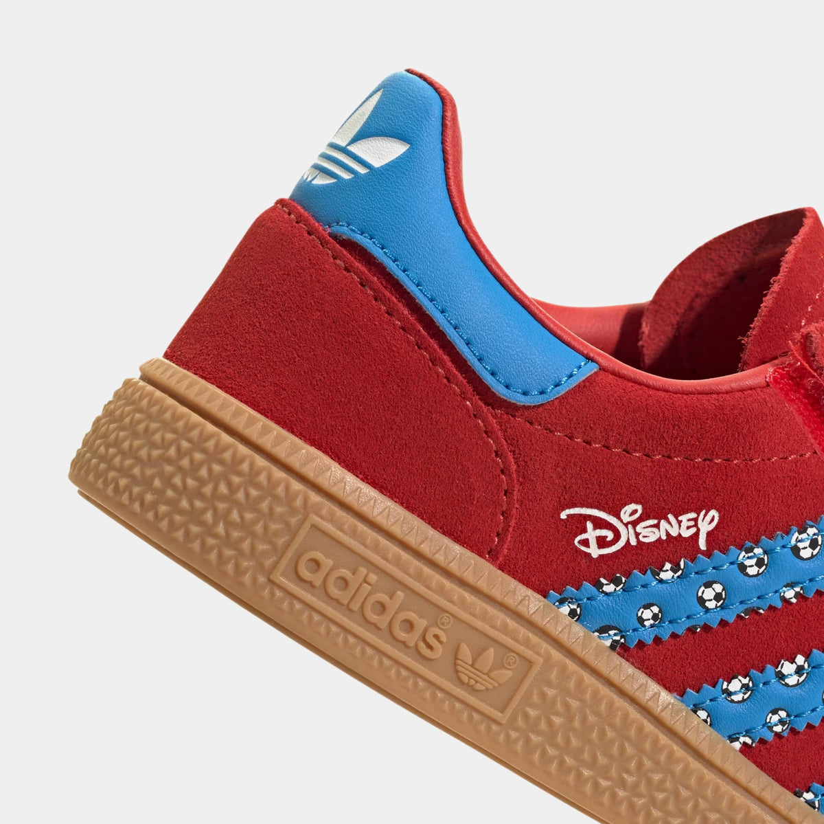 Disney Handball Spezial Comfort Closure Elastic Lace Preschool Lifestyle Shoes (Red/Lucid Ray Blue/Gum)