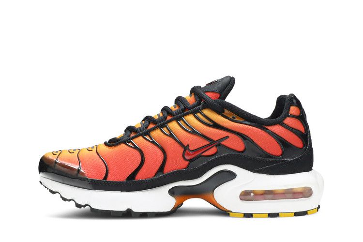 Nike Air Max Plus GS 'Sunset' — Black/Pimento-Bright Ceramic