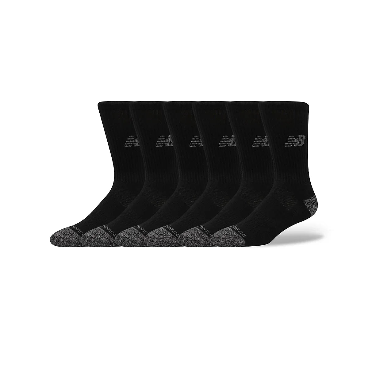 Men's Active Crew Socks 6 Pack