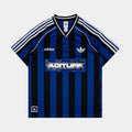 Soccer Summer Graphic Womens Jersey (Blue/Black)