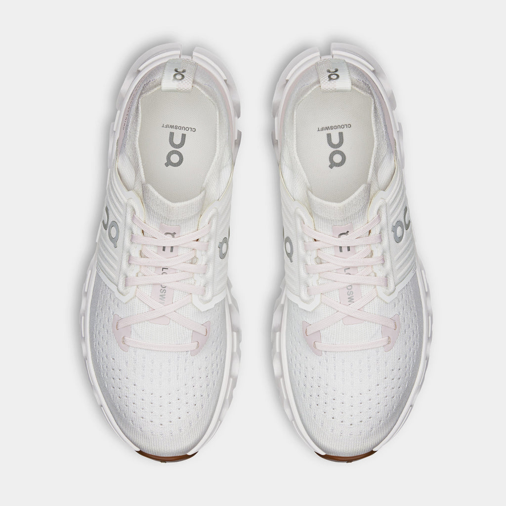 Cloudswift 4 Womens Running Shoes (White/Lily)