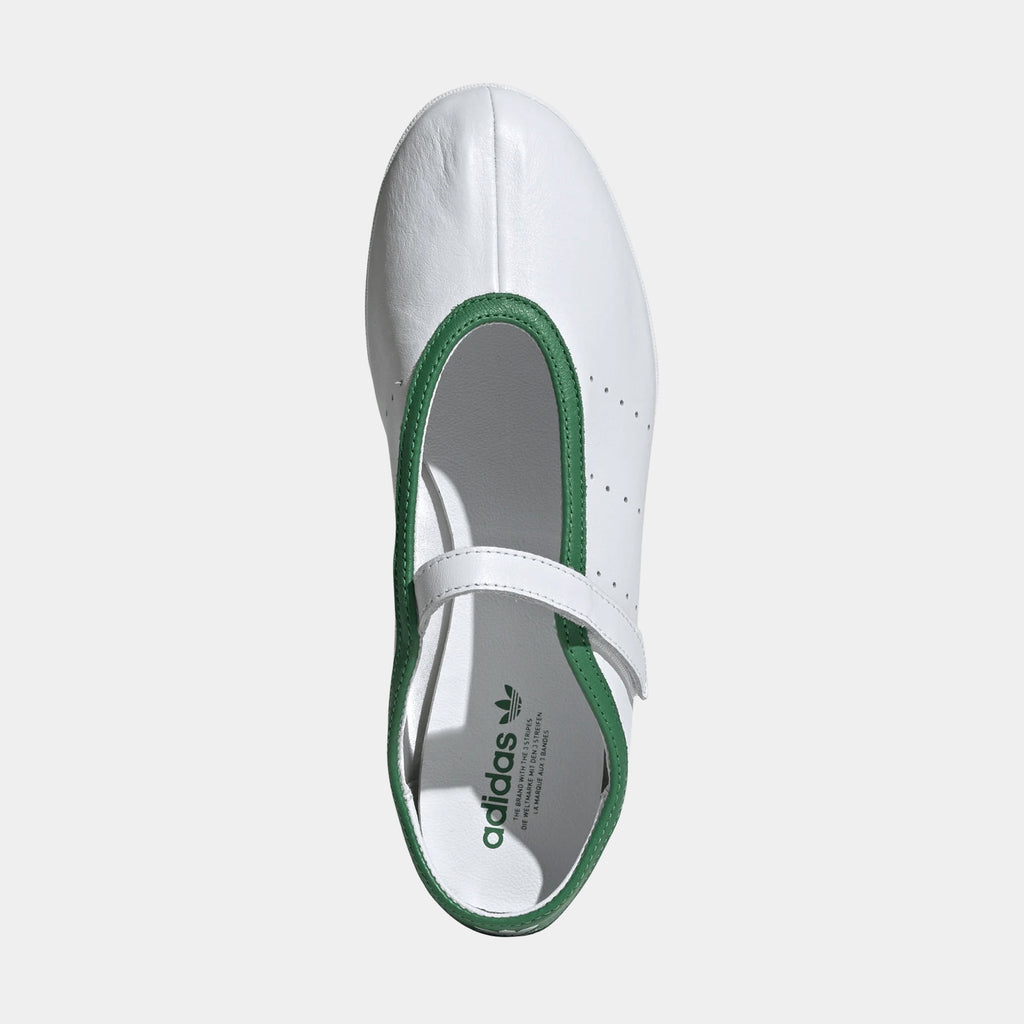 Stan Smith Lo Ballet Womens Lifestyle Shoes (Cloud White/Cloud White/Green)