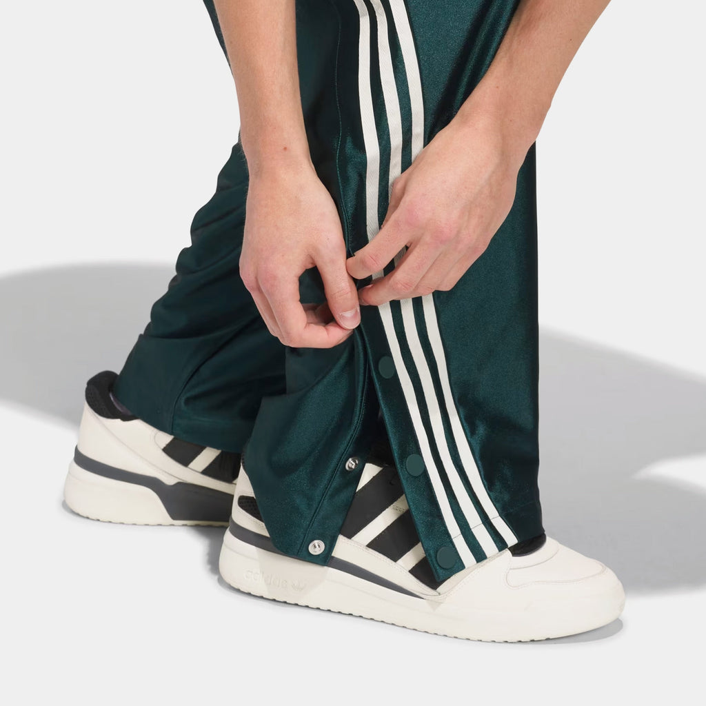 Basketball Tear Away Track Mens Pants (Green/Beige)