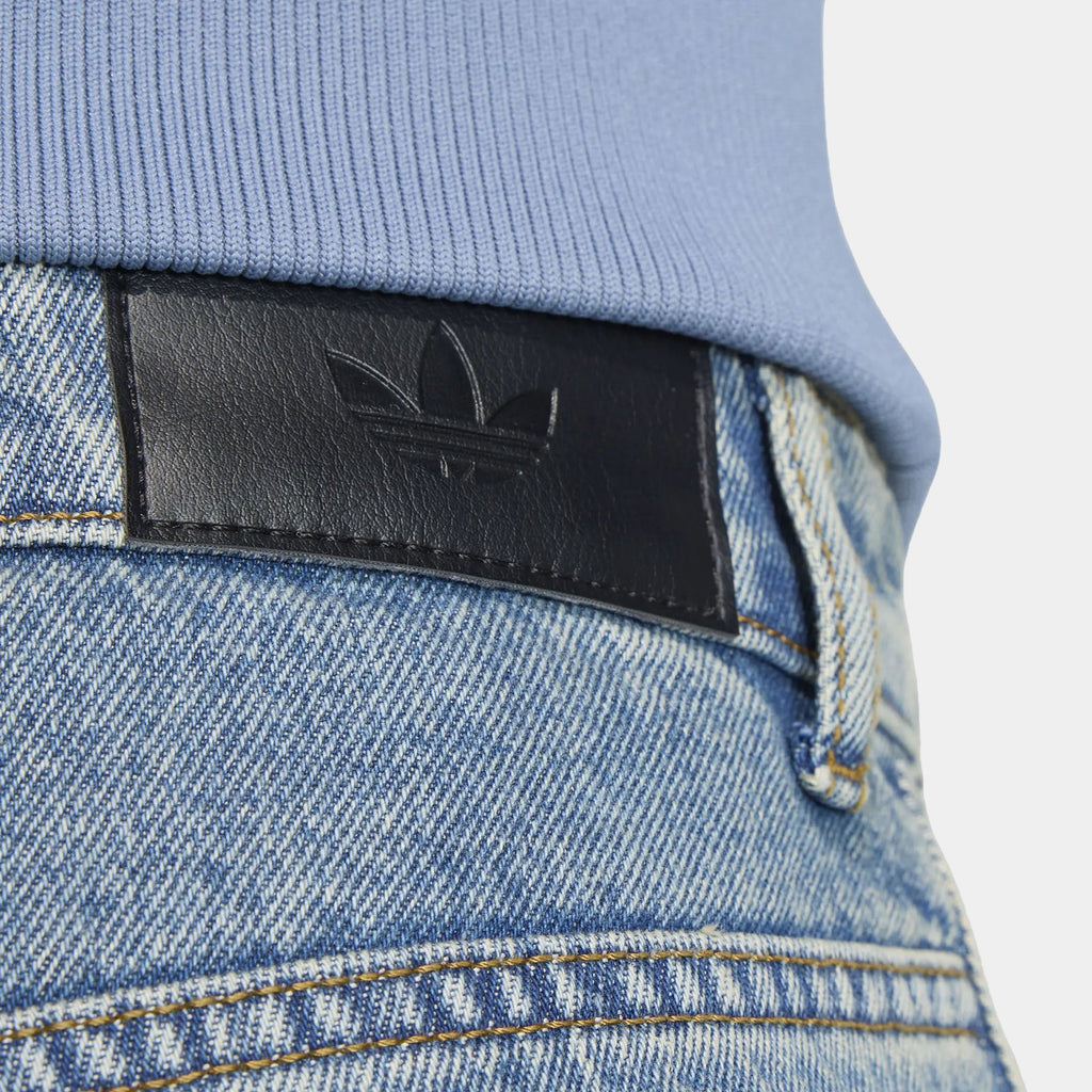 Firebird Adicolor Mid Rise Straight Leg Denim Mens Shorts (Worn Blue Denim)