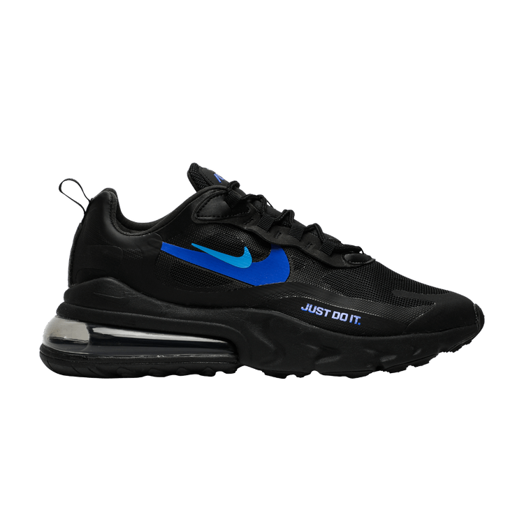 Nike Air Max 270 React 'Just Do It' — Black/Blue Hero/Hyper Royal/Cool Grey