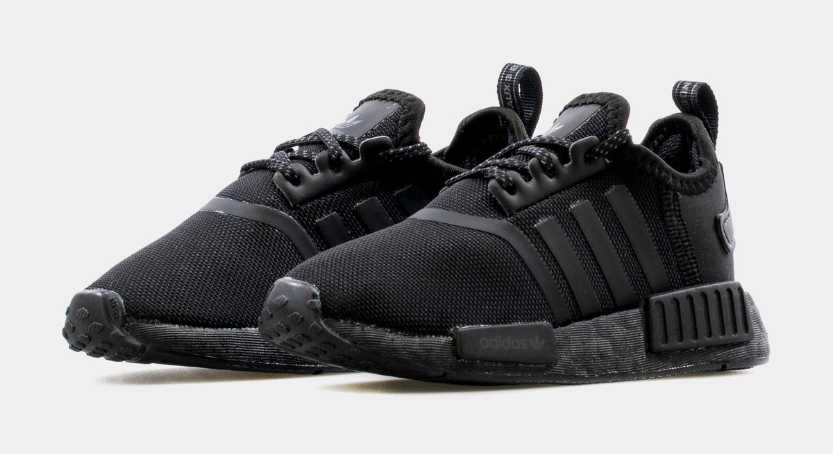 NMD R1 Infant Toddler Running Shoe (Black)