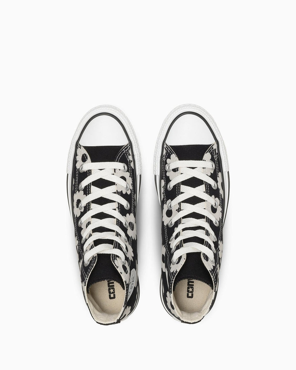 31318120 Converse All Star Flowerprint Hi BlackDark Gray (Women's)