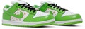 DH3228-101 Supreme Ã Nike SB Dunk Low OG QS Gold Stars White/Mean Green (Men's)