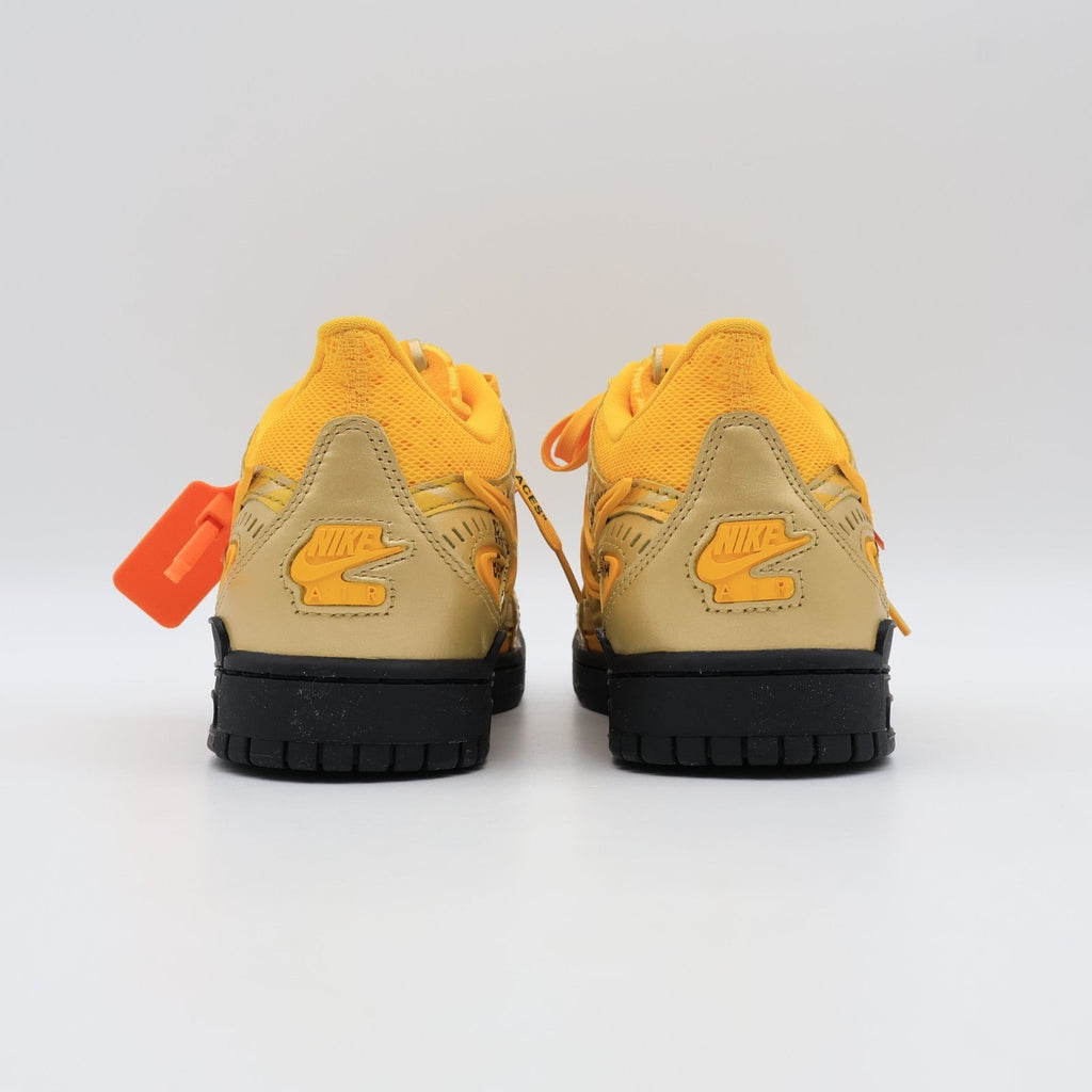 CU6015-700 Nike Air Rubber Dunk Off-White University Gold Yellow Black (Men's)